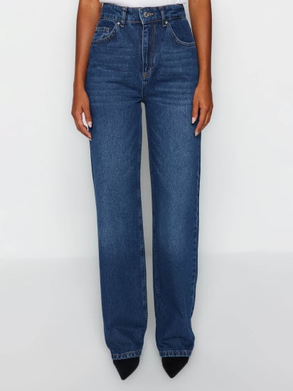 Широкие джинсы Trendyol модель TWOAW24JE00074/Koyu Mavi — фото - INTERTOP