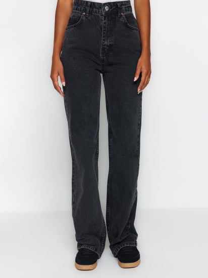 Широкие джинсы Trendyol модель TWOAW24JE00089/Antrasit — фото - INTERTOP