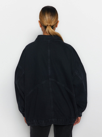 Джинсовая куртка Trendyol модель TWOSS21CE0289/Siyah — фото 4 - INTERTOP