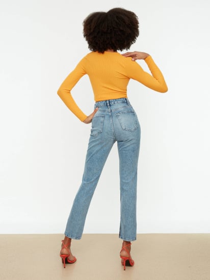 Прямые джинсы Trendyol модель TWOSS22JE0430/Mavi — фото 3 - INTERTOP