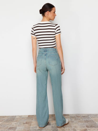 Широкие джинсы Trendyol модель TWOSS23JE00166/Mavi — фото 4 - INTERTOP