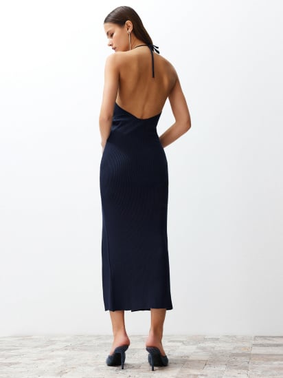 Сукня максі Trendyol модель TWOSS24EL00252/Lacivert — фото 3 - INTERTOP