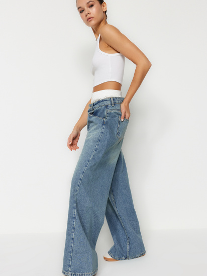 Широкі джинси Trendyol модель TWOSS24JE00053/Mavi — фото 3 - INTERTOP
