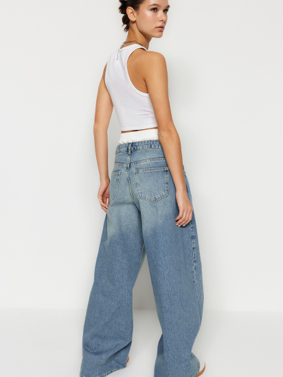 Широкі джинси Trendyol модель TWOSS24JE00053/Mavi — фото 5 - INTERTOP