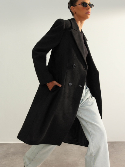 Пальто Trendyol модель TWOAW24KB00172/Siyah — фото 5 - INTERTOP