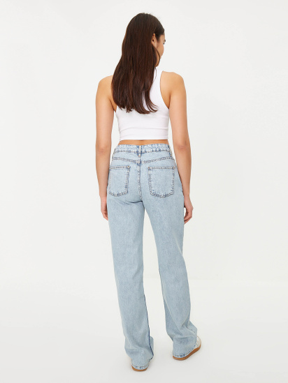 Широкие джинсы Trendyol модель TWOSS24JE00029/Acik Mavi — фото 4 - INTERTOP