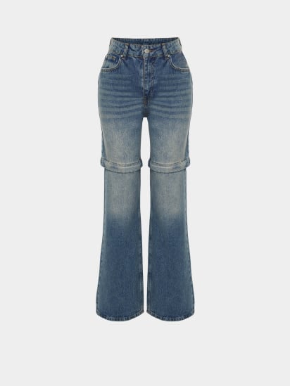 Широкі джинси Trendyol модель TWOSS24JE00047/Koyu Mavi — фото 5 - INTERTOP