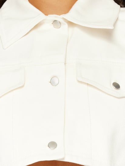 Куртка-рубашка Trendyol модель TWOSS24MO00018/Ekru — фото - INTERTOP