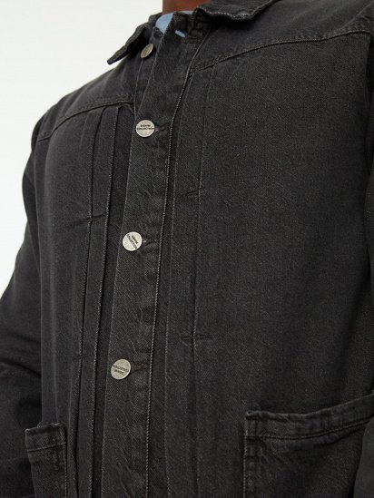 Джинсова куртка Trendyol модель TMNSS21CE0169/Gri — фото 4 - INTERTOP