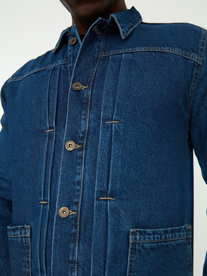 Джинсова куртка Trendyol модель TMNSS21CE0169/Lacivert — фото 4 - INTERTOP