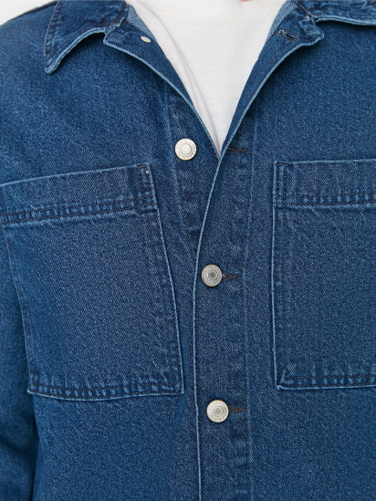 Джинсовая куртка Trendyol модель TMNAW23CE00006/Mavi — фото 3 - INTERTOP