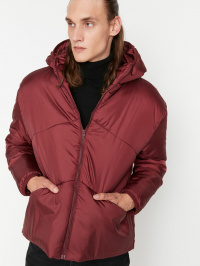Бордовый - Зимняя куртка Trendyol
