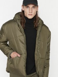 Хаки - Зимняя куртка Trendyol