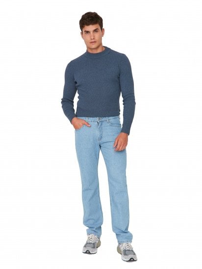 Прямые джинсы Trendyol модель TMNAW23JE00038/Mavi — фото 3 - INTERTOP