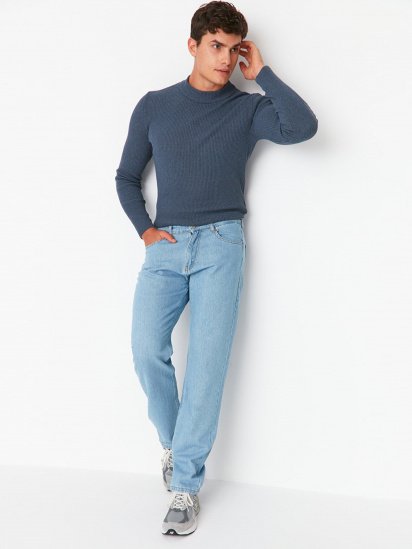Прямые джинсы Trendyol модель TMNAW23JE00038/Mavi — фото 4 - INTERTOP
