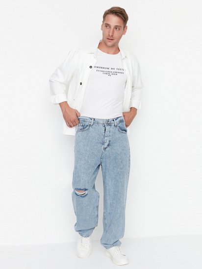 Широкие джинсы Trendyol модель TMNSS22JE0230/Acik Mavi — фото 5 - INTERTOP