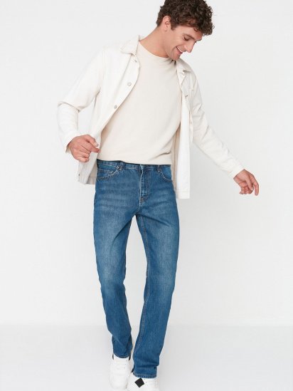 Прямые джинсы Trendyol модель TMNAW23JE00023/Lacivert — фото 3 - INTERTOP