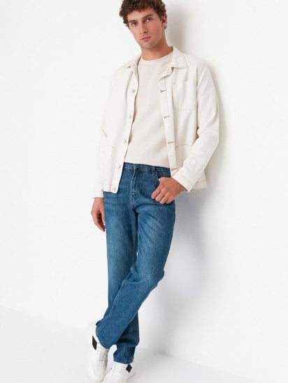 Прямые джинсы Trendyol модель TMNAW23JE00023/Lacivert — фото 4 - INTERTOP