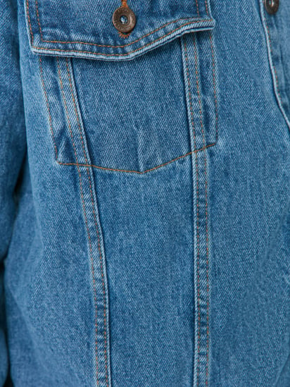 Джинсова куртка Trendyol модель TMNSS22CE0161/Mavi — фото 3 - INTERTOP