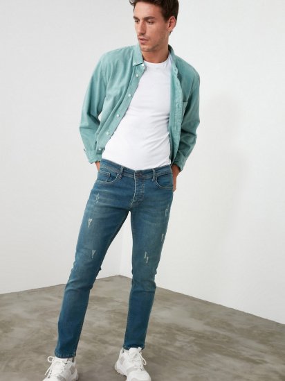 Скіні джинси Trendyol Skinny модель TMNSS20JE0304/Indigo — фото - INTERTOP