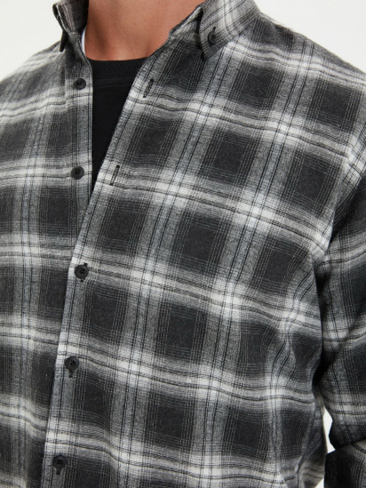 Рубашка Trendyol модель TMNAW22GO0357/Gri — фото 4 - INTERTOP