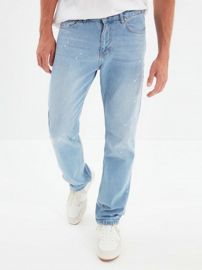 Прямые джинсы Trendyol Regular модель TMNAW22JE0052/Mavi — фото 4 - INTERTOP