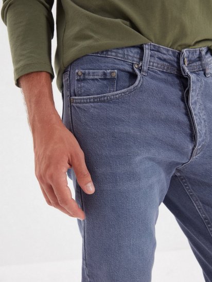 Зауженные джинсы Trendyol Slim модель TMNAW22JE0028/Mavi — фото 4 - INTERTOP