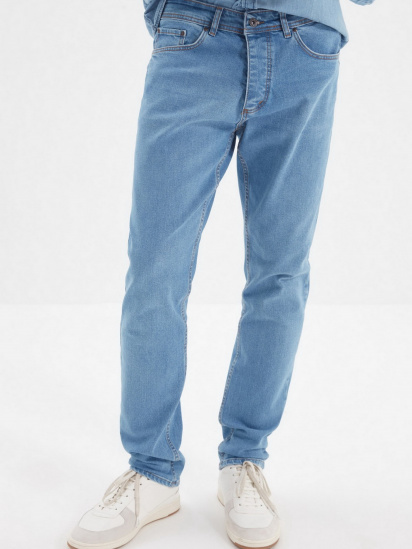 Зауженные джинсы Trendyol Slim модель TMNAW22JE0043/Mavi — фото 4 - INTERTOP