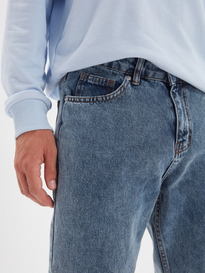 Прямі джинси Trendyol модель TMNAW22JE0059/Mavi — фото 4 - INTERTOP