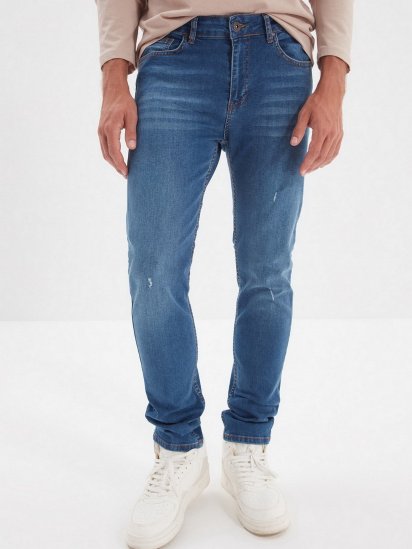 Зауженные джинсы Trendyol Slim модель TMNAW22JE0062/Indigo — фото 5 - INTERTOP