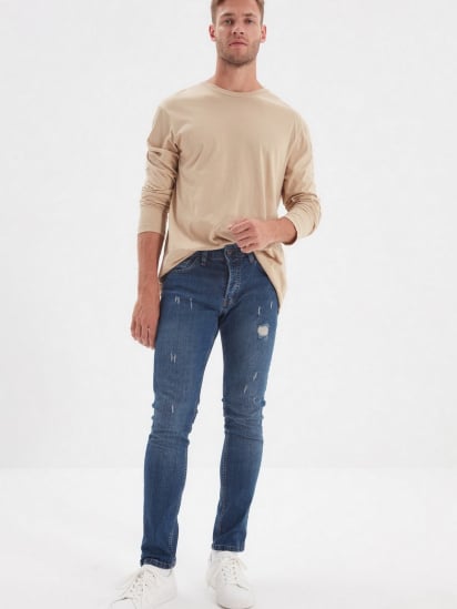 Скинни джинсы Trendyol Skinny модель TMNAW22JE0304/Lacivert — фото 4 - INTERTOP