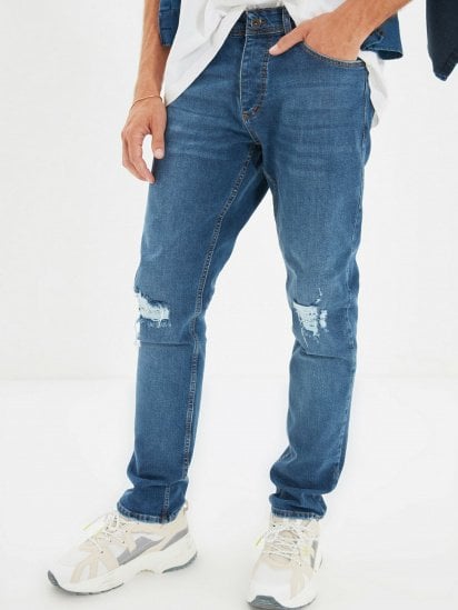 Зауженные джинсы Trendyol Slim модель TMNAW22JE0212/Indigo — фото - INTERTOP