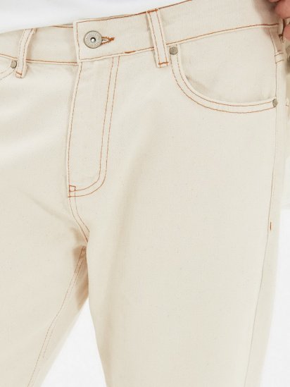 Широкие джинсы Trendyol модель TMNAW22JE0189/Ekru — фото 3 - INTERTOP