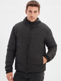 Чорний - Демісезонна куртка Trendyol