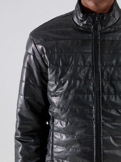 Шкіряна куртка Trendyol модель TMNAW22MO0440/Siyah — фото 3 - INTERTOP