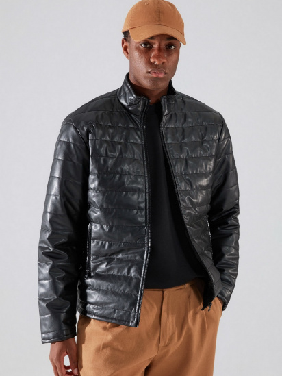 Куртка кожаная Trendyol модель TMNAW22MO0440/Siyah — фото 4 - INTERTOP