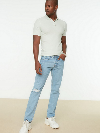 Прямые джинсы Trendyol Straight модель TMNSS22JE0087/Mavi — фото - INTERTOP