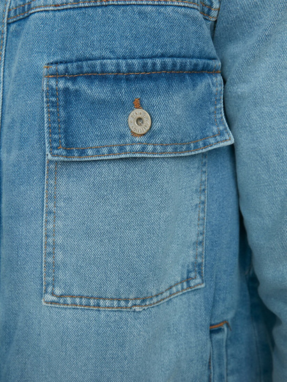 Джинсова куртка Trendyol модель TMNSS22CE0021/Indigo — фото 2 - INTERTOP