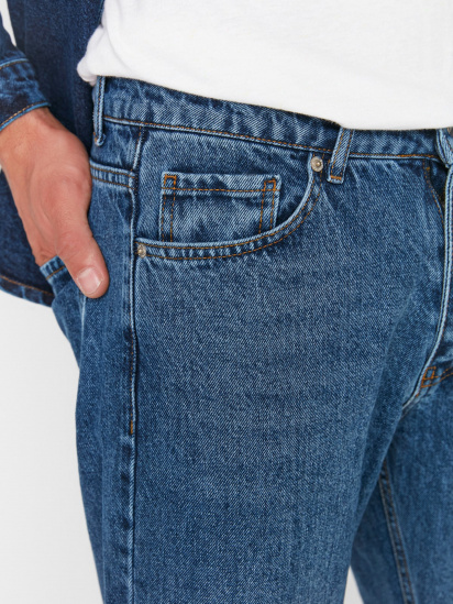Прямі джинси Trendyol модель TMNAW22JE0508/Mavi — фото 6 - INTERTOP