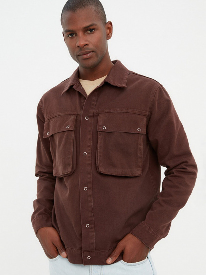 Джинсова куртка Trendyol модель TMNAW20CE0234/Kahverengi — фото 4 - INTERTOP