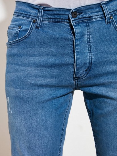 Зауженные джинсы Trendyol Slim модель TMNSS21JE0067/Koyu Mavi — фото 3 - INTERTOP