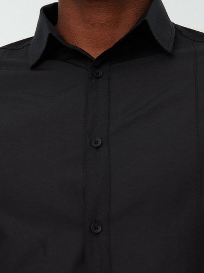 Рубашка Trendyol модель TMNSS22GO0034/Siyah — фото 3 - INTERTOP