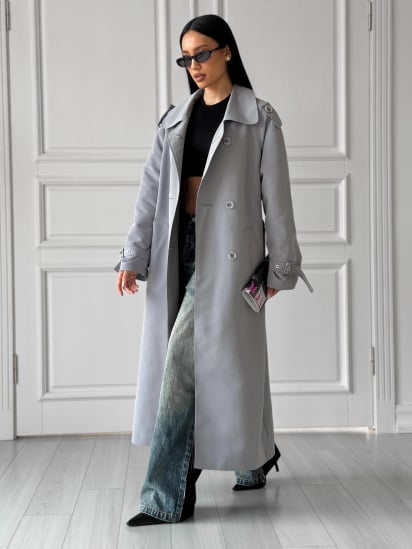 Тренч Jadone Fashion модель Trench Kheyla Siro-blakytnyy — фото 4 - INTERTOP