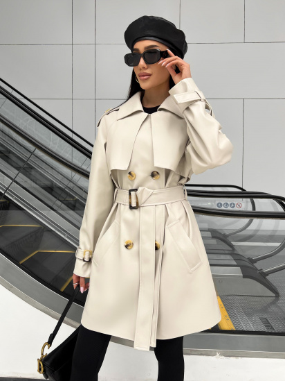 Тренч Jadone Fashion модель Trench_Nekst_bila — фото 6 - INTERTOP