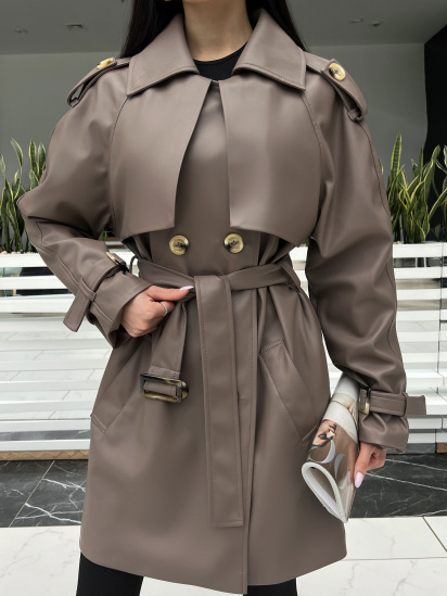 Тренч Jadone Fashion модель Trench_Nekst_mokko — фото 3 - INTERTOP