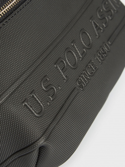 Поясная сумка US Polo модель US21835_BLACK-BLACK — фото 3 - INTERTOP