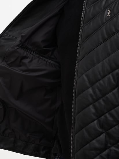Куртка кожаная US Polo модель USPA.K9035.VR046 — фото 4 - INTERTOP