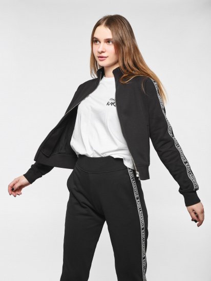 Свитшот Karl Lagerfeld zip up sweat w/ logo модель 201W1808_999_0041 — фото - INTERTOP