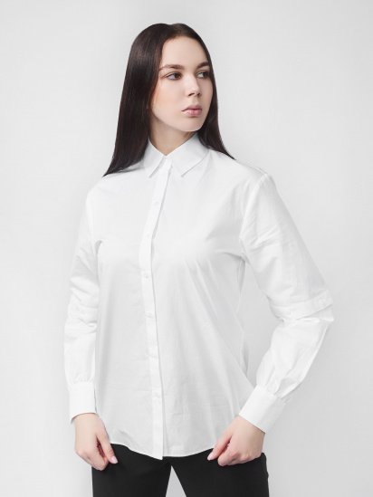Блуза з довгим рукавом Karl Lagerfeld poplin shirt w/ cut out slv модель 201W1603_100_0041 — фото - INTERTOP