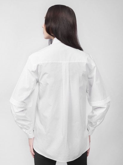 Блуза з довгим рукавом Karl Lagerfeld poplin shirt w/ cut out slv модель 201W1603_100_0041 — фото 3 - INTERTOP